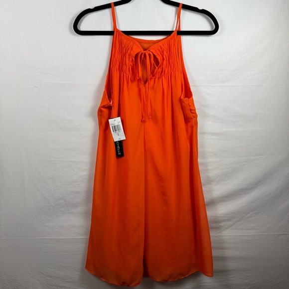 NWT Michele Sleeveless Orange Dress Women’s Size M - Picture 2 of 6